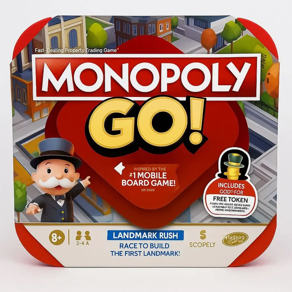 Monopoly GO! Board Game  Inspired by The Popular Mobile Brand New Sealed 🎁🎁🎁